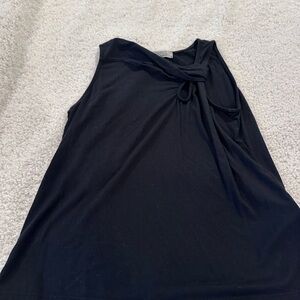 Red Haute Black Knot Detail Top S